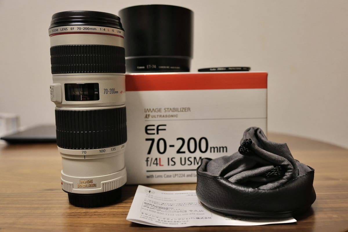 キャノン canon EF 70-200mm F4 L IS USM　中古品　送料無料