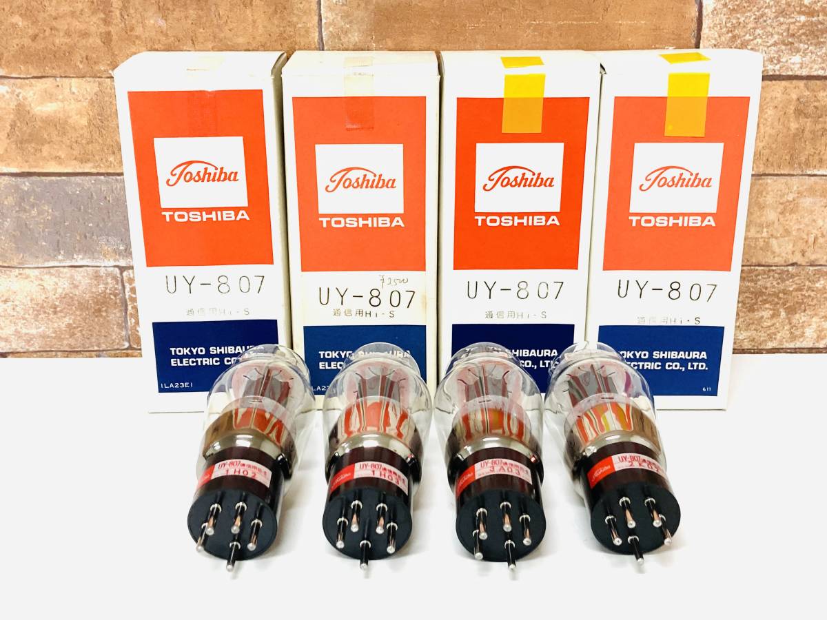 TOSHIBA 東芝 真空管 UY-807 4本　NO.425