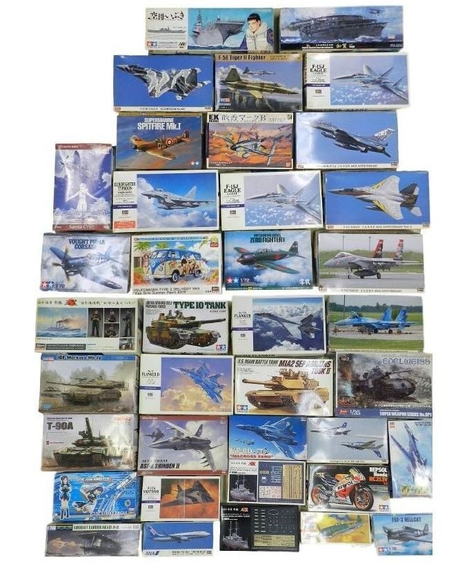 プラモデル 20点まとめて出品 軍用機 飛行機 戦車 タミヤ ハセガワ
