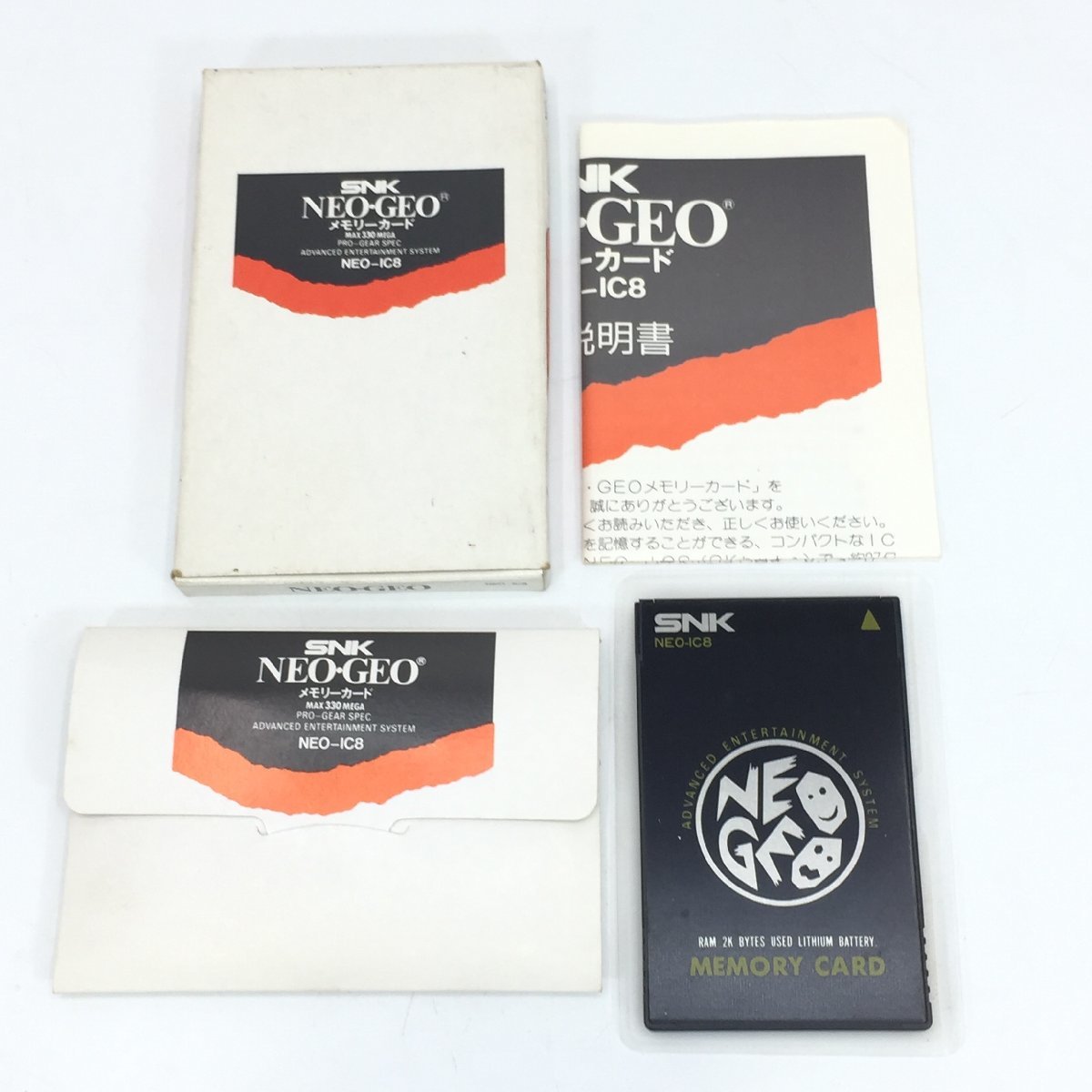 ER-1-60【 SNK 】 NEOGEO NG ネオジオ メモリーカード MEMORY CARD NEO-IC8 エスエヌケイ 箱付 動作未確認