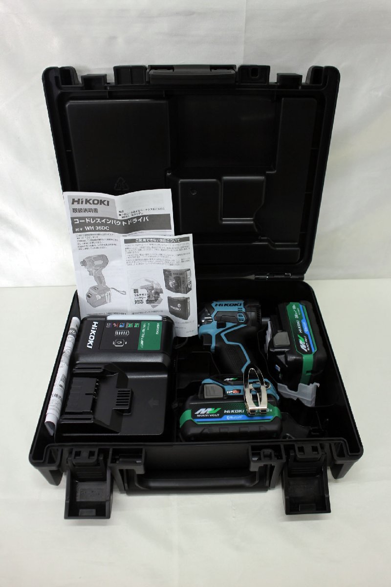 【大得価】 品 Hikoki コードレスインパクトドライバ WH36DC 2XPSZ CB Bluetooth電池2個付 限定色：セームブルー 10423091915255WY(本体)｜売買されたオークション情報、yahooの商品情報をアーカイブ公開 - オークファ インパクトドライバ