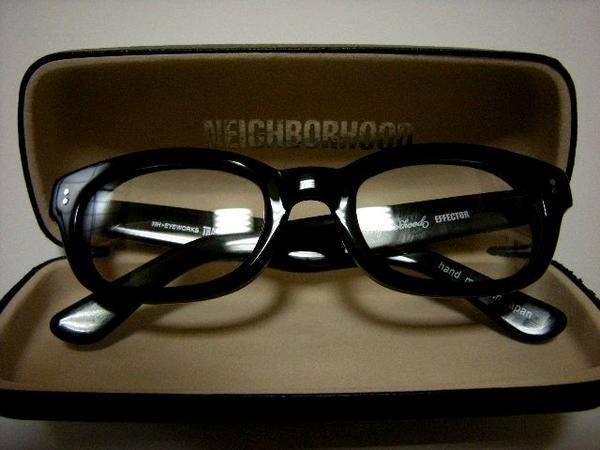 ネイバーフッド 伊達眼鏡 メガネ フレーム NEIGHBORHOOD エフェクター 黒