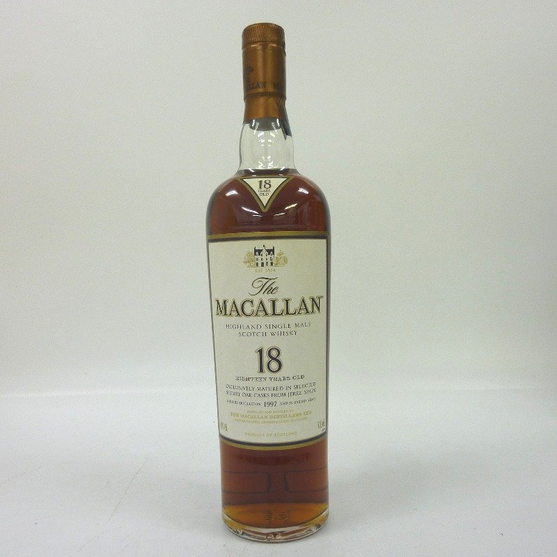 1997年 アメリカ版 マッカラン18年 未開封 箱付き ウィスキー 750ml