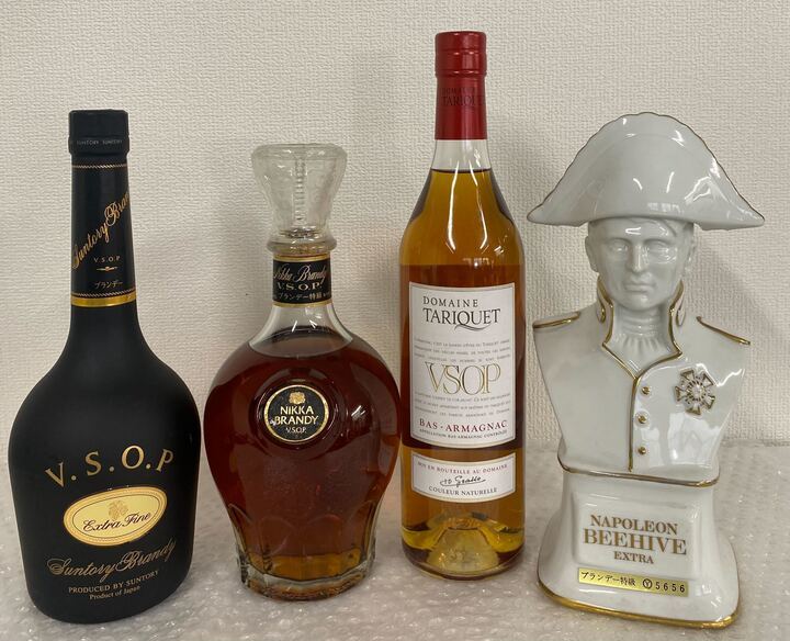 ☆ブランデー ☆4本セット ☆サントリー ☆ニッカ ☆タリケ VSOP