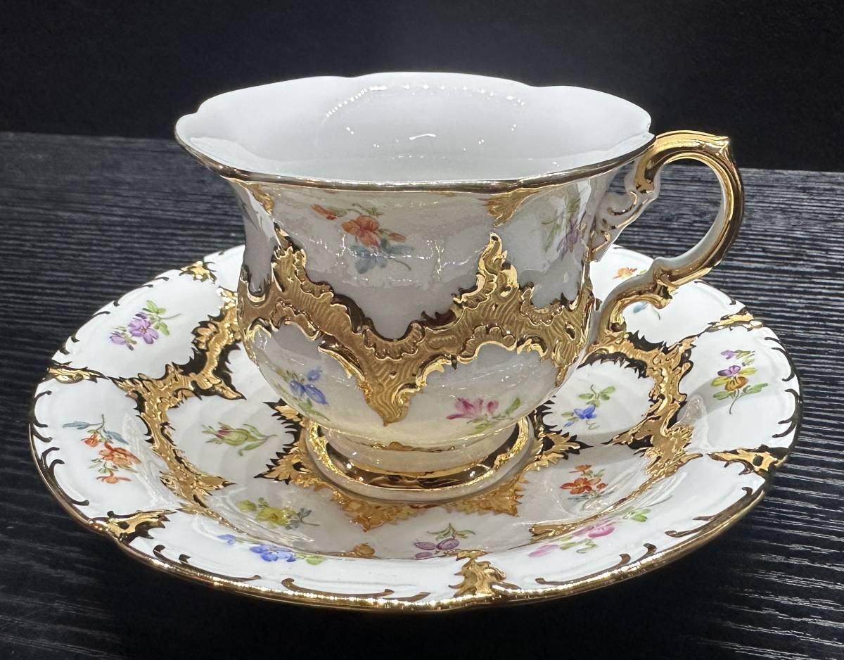 Meissen マイセン グランツゴールド 宮廷の小花 金彩 ゴールド