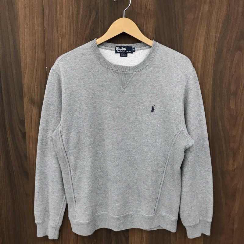 Ｒａｌｐｈ Ｌａｕｒｅｎ ラルフローレン スウェット リブ グレー ポニー ワンポイント 洋品紳士服/266