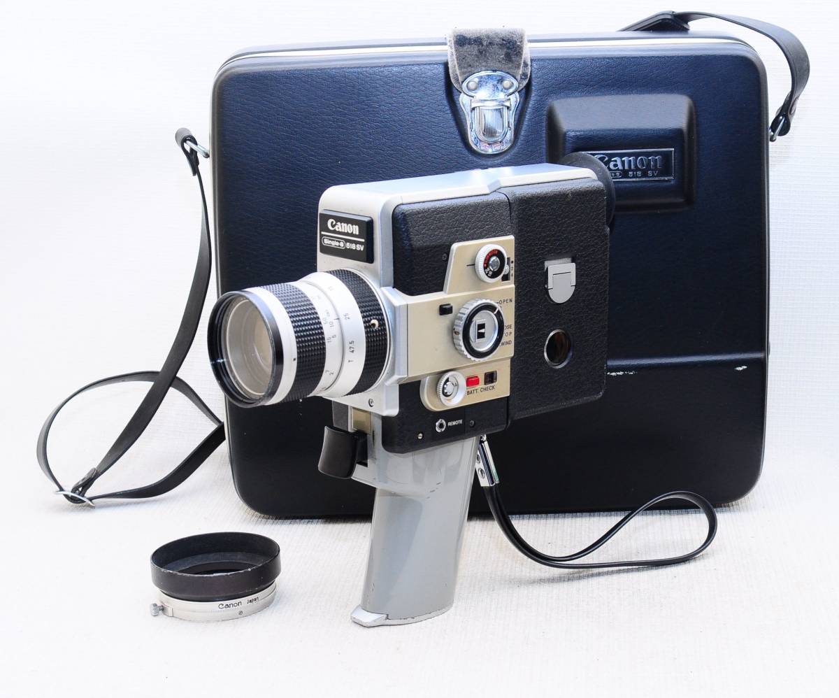 CANON 518SV シングル8 動作OK Single-8 0 SV フィルムカメラ ZOOM 8mm