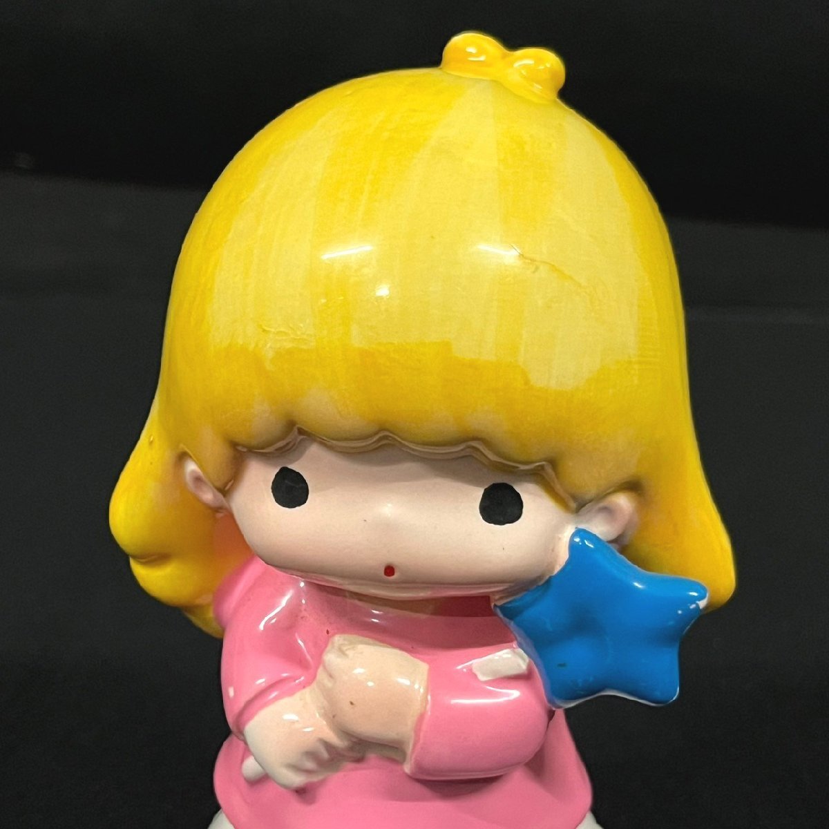 キキララ☆リトルツインスターズ レトロな陶器の小物入れ 激レア！】 サンリオ リトルツインスターズ キキララ ララ 貯金箱 陶器