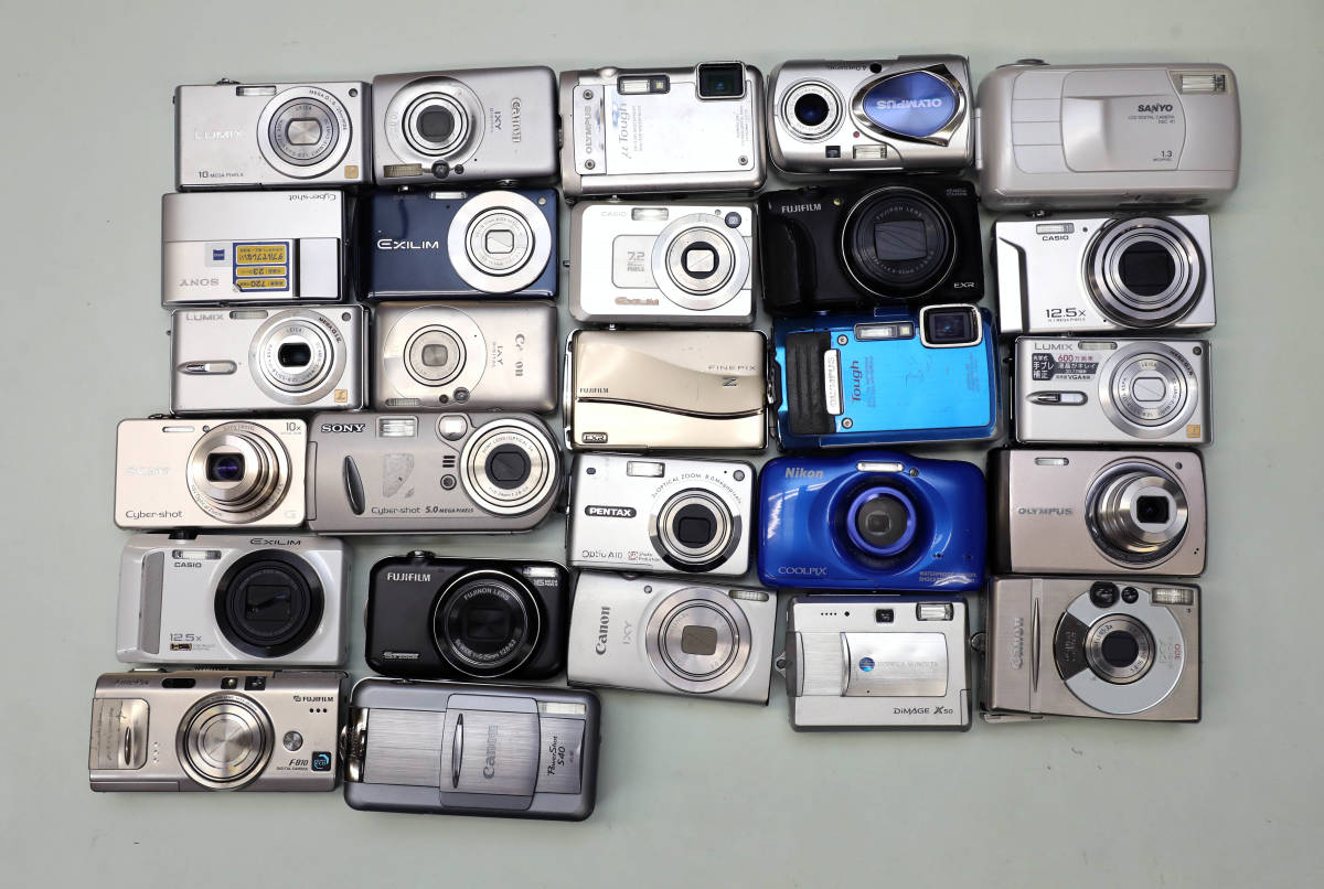 Nikon canonなどデジカメ　8台まとめて CANON NIKON SONY FUJIFILM など コンパクトデジカメ まとめて 27台 vs