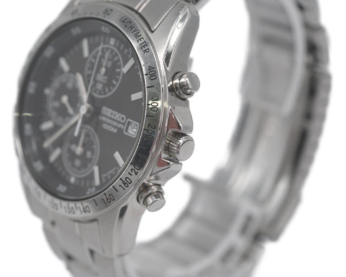 中古品] 稼働品【SEIKO】 セイコー 7T92-0DW0 クロノグラフ 100m 