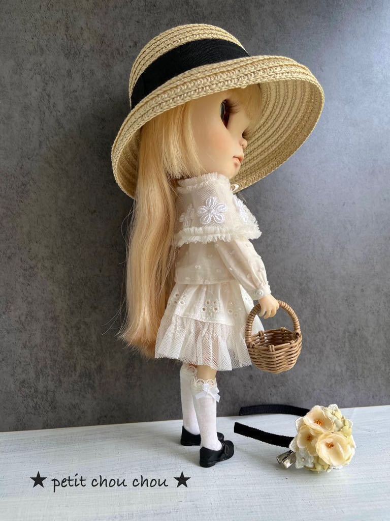 ぬいぐるみ/人形 ブライス お洋服 アウトフィット 海外作家製 薔薇と熊