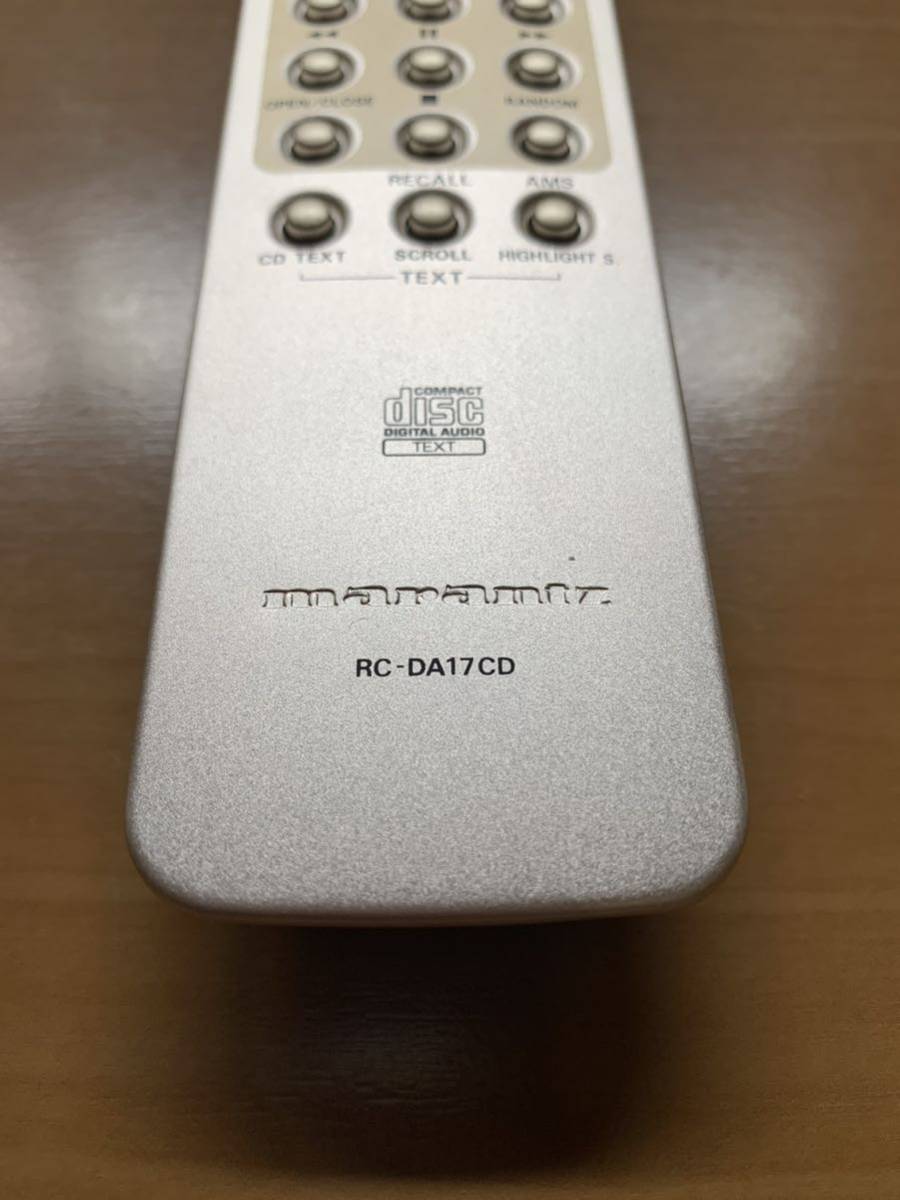 Marantz マランツ CDプレーヤー用リモコン RC-DA17CD