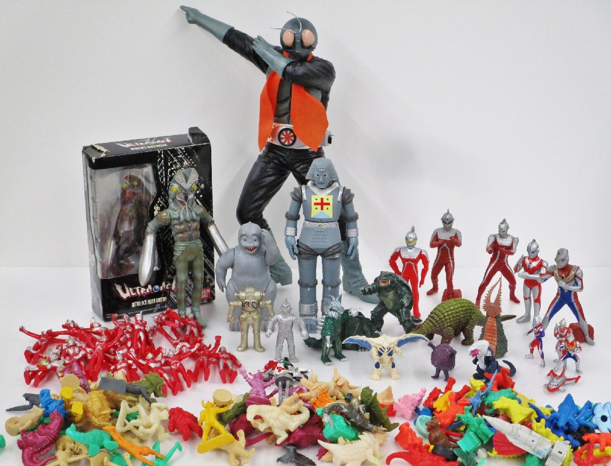 特撮系ソフビ 怪獣消しゴム 詰め合わせ(ウルトラマン/仮面ライダーなど