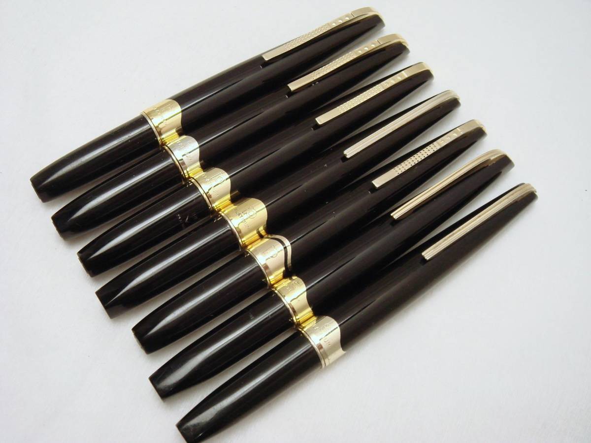 プラチナ万年筆7本　14Ｋと18Kペン先　極細から太字までいろいろ　中古　