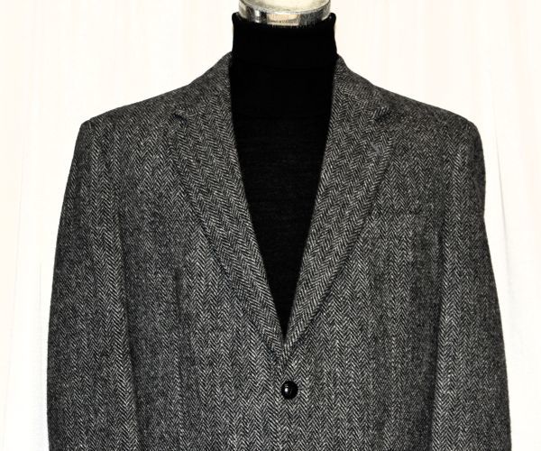 ☆ハリスツイード☆HARRIS TWEED品格や落ち着きを感じさせるグレー大人 