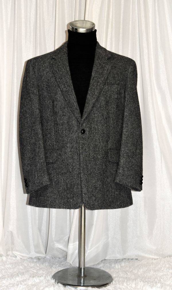☆ハリスツイード☆HARRIS TWEED品格や落ち着きを感じさせるグレー大人 