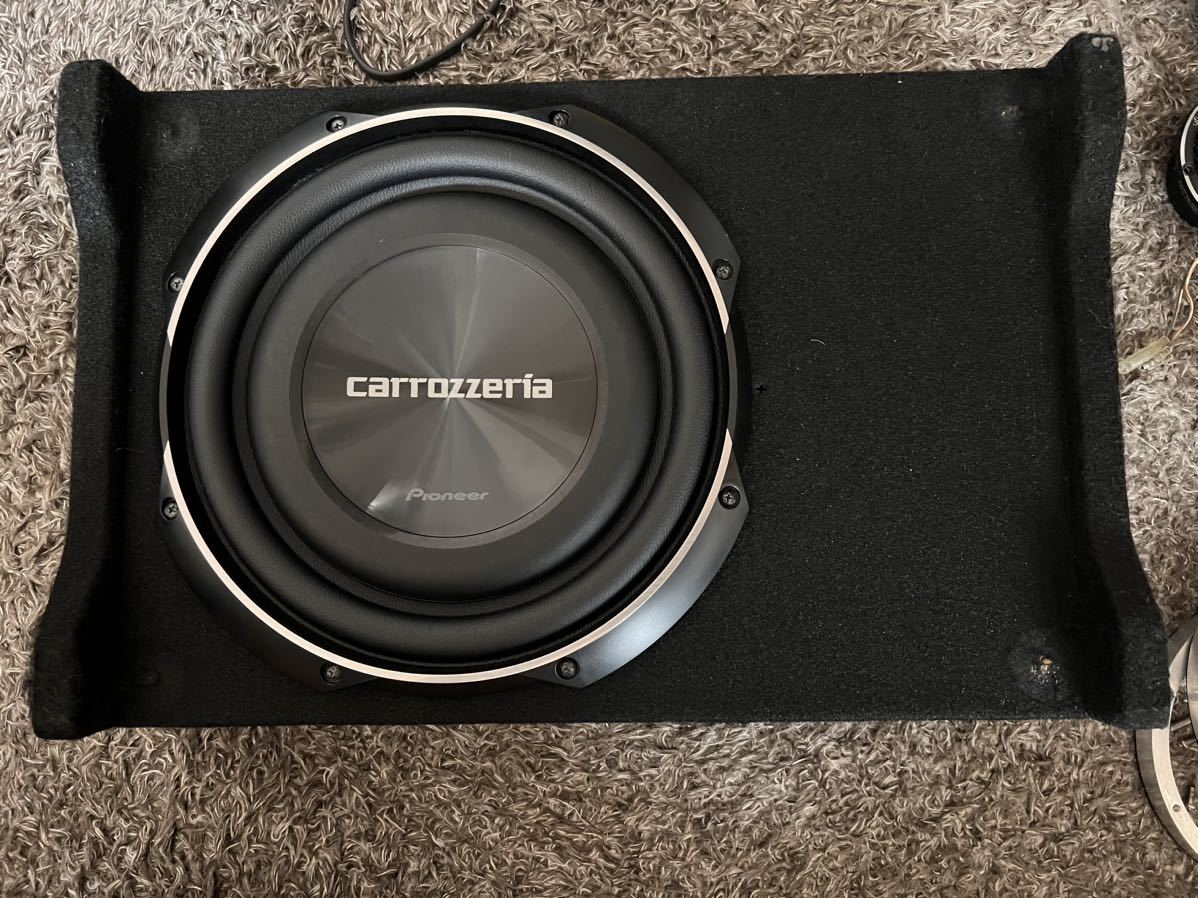 未使用 セット品 Pioneer TS-W2520 UD-SW250D カロッツェリア TS-W2520 UD-SW250Dサブウーファー エンクロージャー
