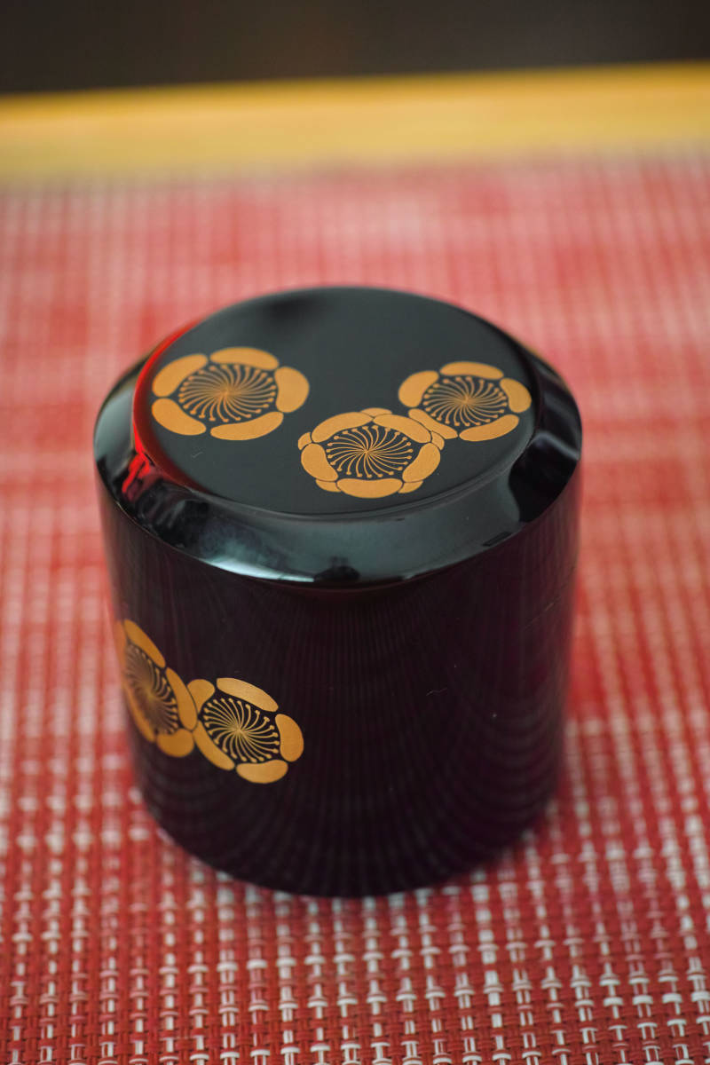 中村宗尹「雪吹」　共箱 加賀蒔絵 輪島塗 茶道具 極美品 本物保証