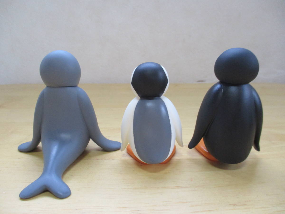当時物 1993 バンダイ PINGU ピングー 家族 ソフビ 人形 全5種セット