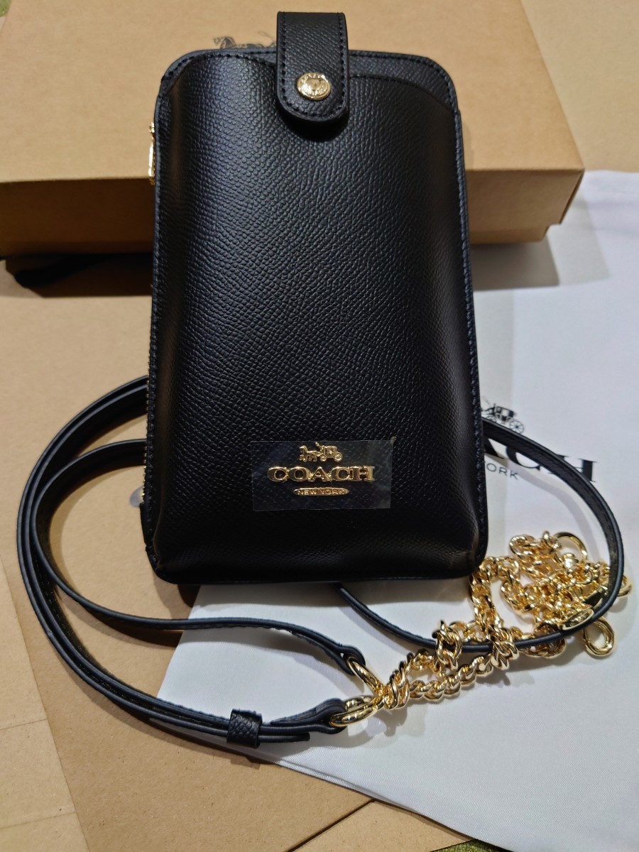 【1スタ】C-89 新品未使用 COACH スマホショルダー