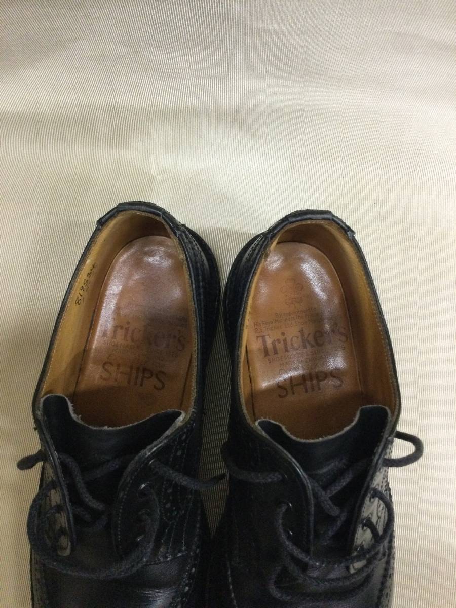Tricker オックスフォード5659×シップスUK4グリーン トリッカーズ