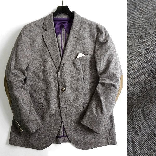 ■HACKETT LONDON ハケット ロンドン 定価9.4万 MAYFAIR 高級ウールカシミヤ 2B テーラード ジャケット HM441277  878 46R ▲060▼bus9216a