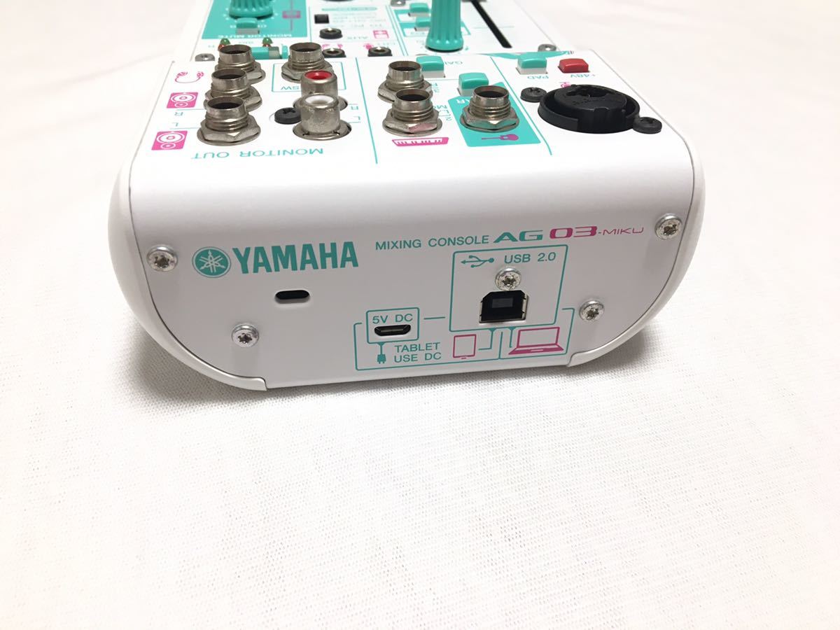 通電のみ確認音響ミキサー YAMAHA AG03-MIKU 通電のみ確認音響
