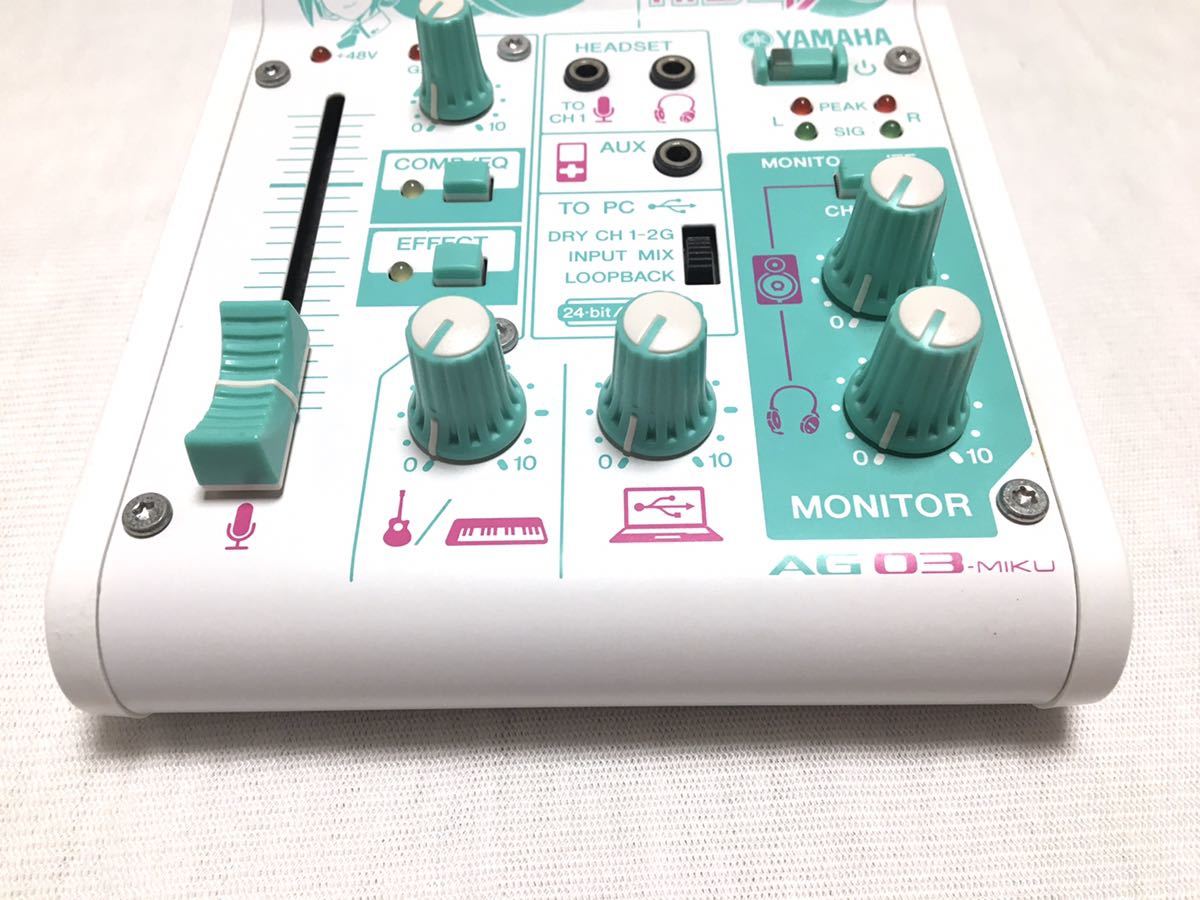 通電のみ確認音響ミキサー YAMAHA AG03-MIKU 通電のみ確認音響