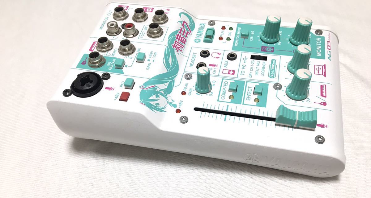 YAMAHA AG03-MIKU 通電のみ確認音響ミキサー (ヤマハ AG03 MIKU ウェブ