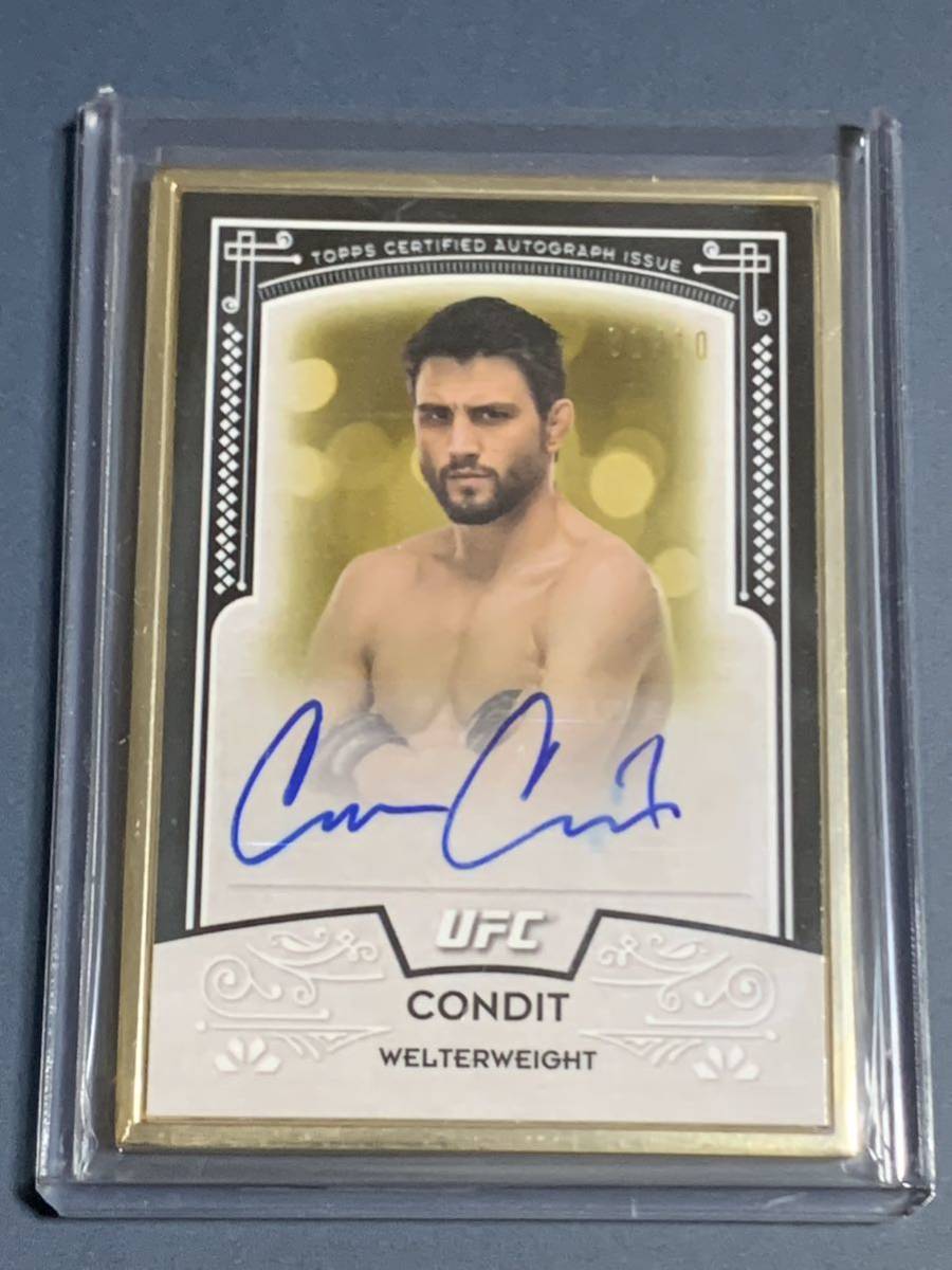 10枚限定 カーロス・コンディット ゴールドフレーム直筆サインカード TOPPS UFC KNOCKOUT 2016