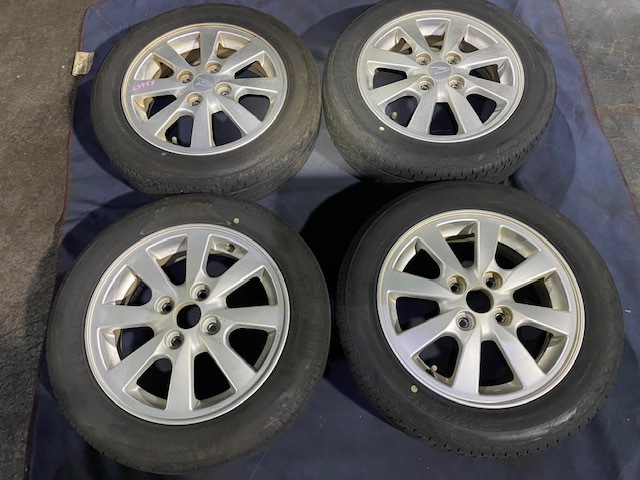 L375S タント カスタム 純正 アルミホイール 14×4.5J オフセット45 155/65/R14 2021年製ブリヂストンタイヤ ☆引き取り歓迎☆千葉市若葉区