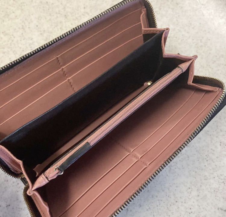 正規品／鑑定済み／GUCCIシマGGラウンドジップ長財布／型番245914(男性