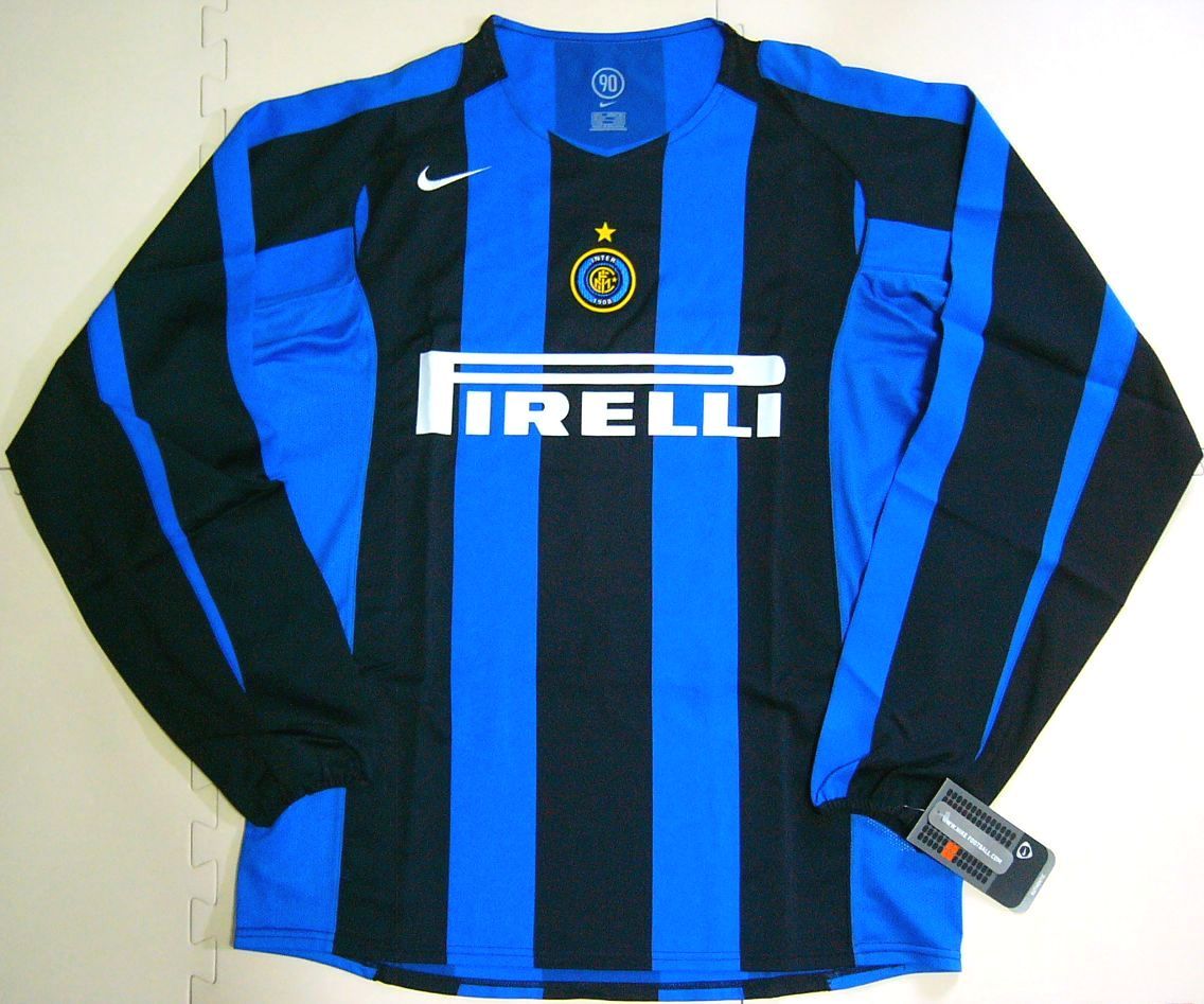 NIKE インテル 04/05 ホーム 長袖ユニフォーム