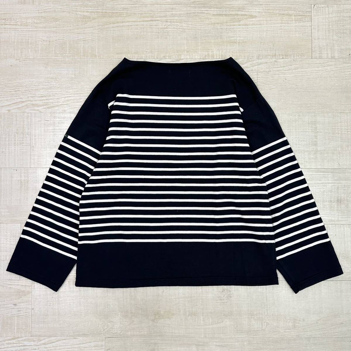 ウティ OUTIL ボーダー　バスクシャツ　オーバーサイズ　プルオーバー 1 22ss 2022 美品 OUTIL TRICOT AAST ウティ バスクシャツ オーバー