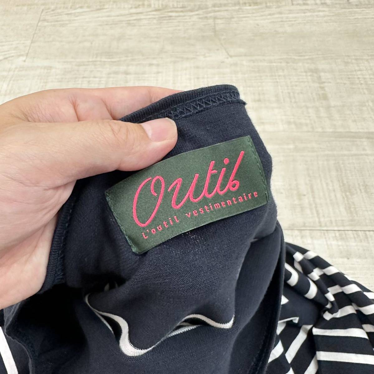 22ss 2022 美品 OUTIL TRICOT AAST ウティ バスクシャツ オーバー