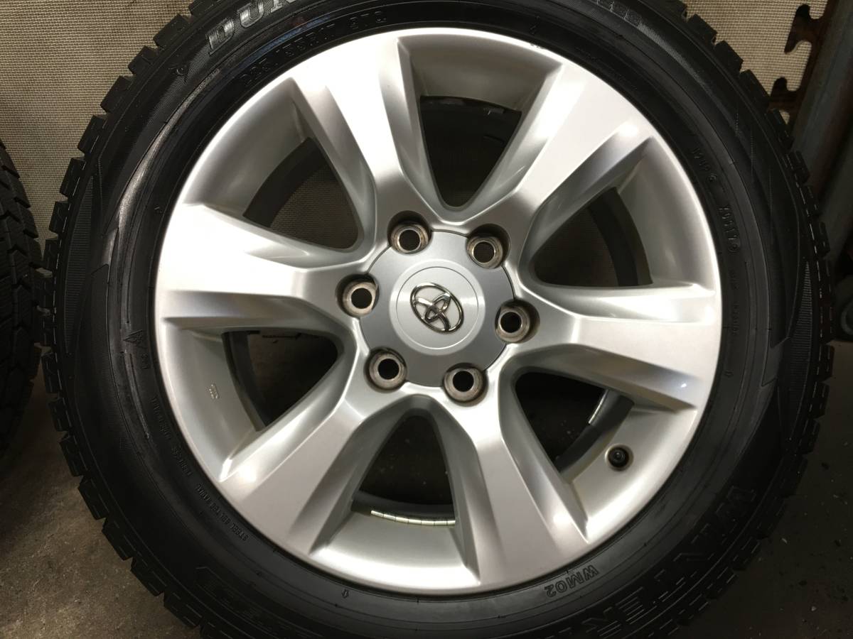 200系ハイエース 9分山19年製225/55R17ダンロップ スタッドレスタイヤ 