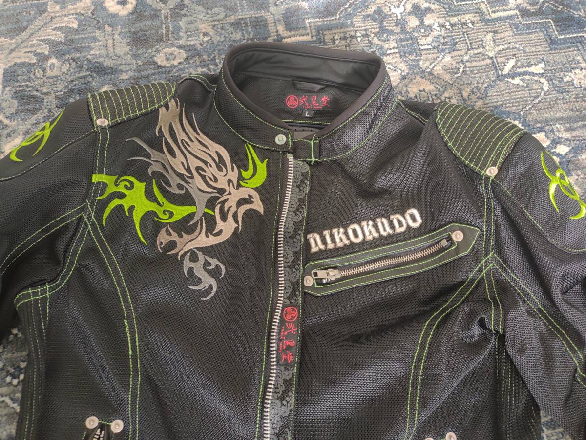 弐黒堂 メッシュジャケット Lサイズ 弐黒堂 メッシュ バイクウェア