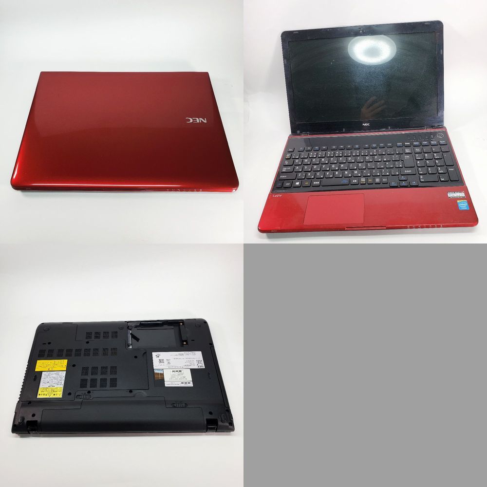 ジャンク ノートPC まとめ売り SONY・NEC・ASUS 3台 動作未確認