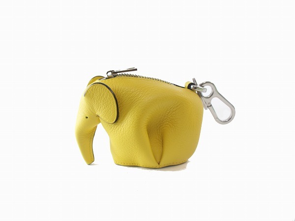 1円 新品同様 ロエベ LOEWE ☆ エレファント 象 キーリング
