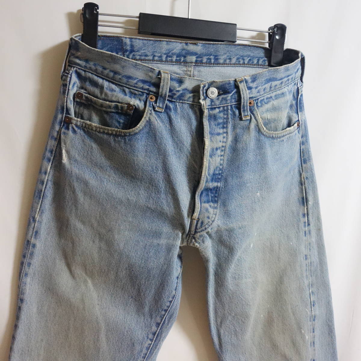 【80's LEVI'S 501 赤耳 オリジナル ビンテージ W33】グランジデニム 83年製 RED LINE ボタン裏524 黒カン リーバイス