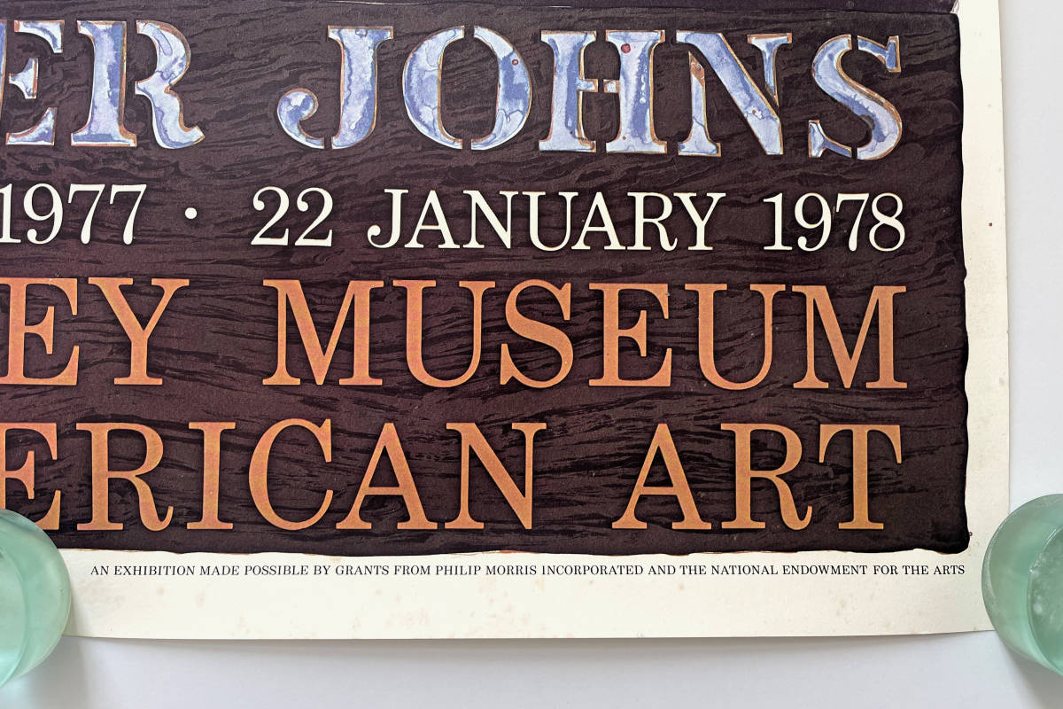 JASPER JOHNS』1977年 “Savarin Cans-Monotype” リトグラフ Whitney 