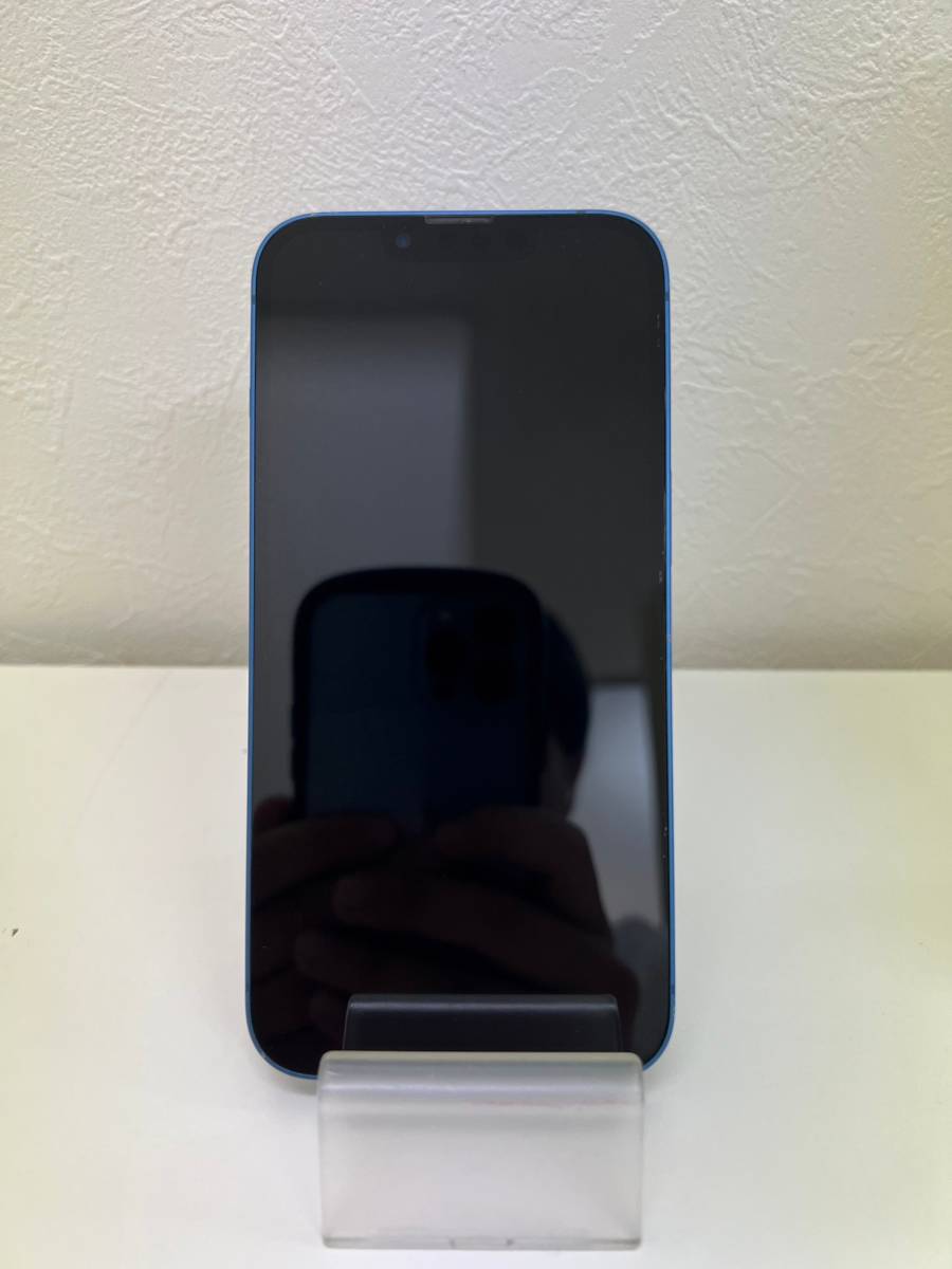 美品／SIMフリー】iPhone 13 128GB ブルー au判定◯ SIMロック解除済