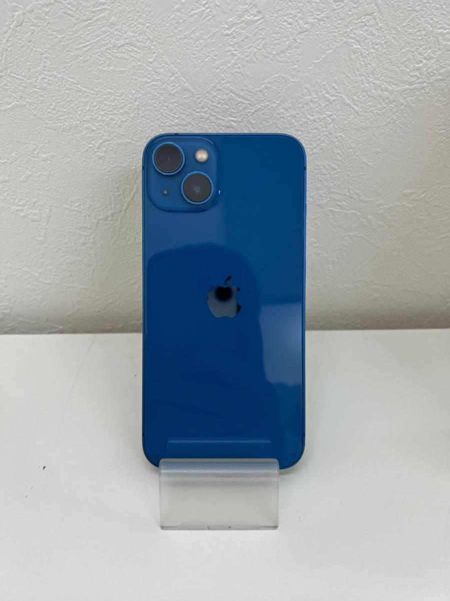 美品／SIMフリー】iPhone 13 128GB ブルー au判定◯ SIMロック解除済