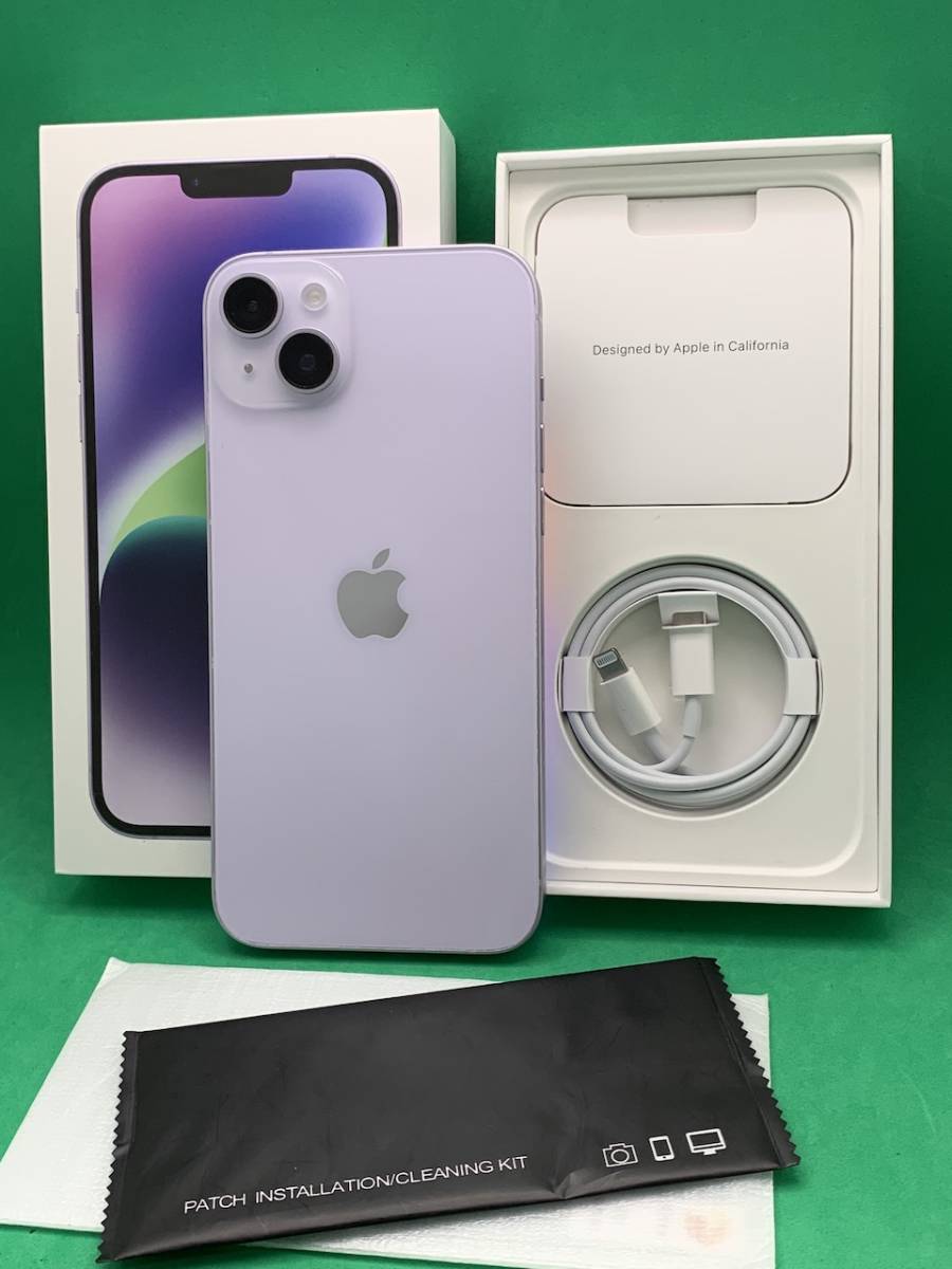 ☆美品 iPhone 14 Plus 128GB Apple SIMフリー 最大容量100% 格安SIM可 