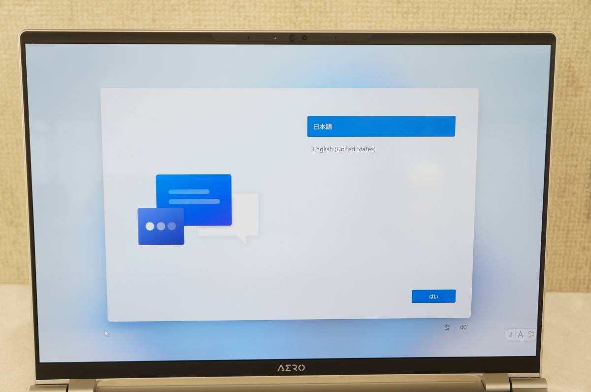 美品 GIGABYTE AERO 14 OLED P4EF CORE i7-13700H メモリ:16GB SSD:1TB 