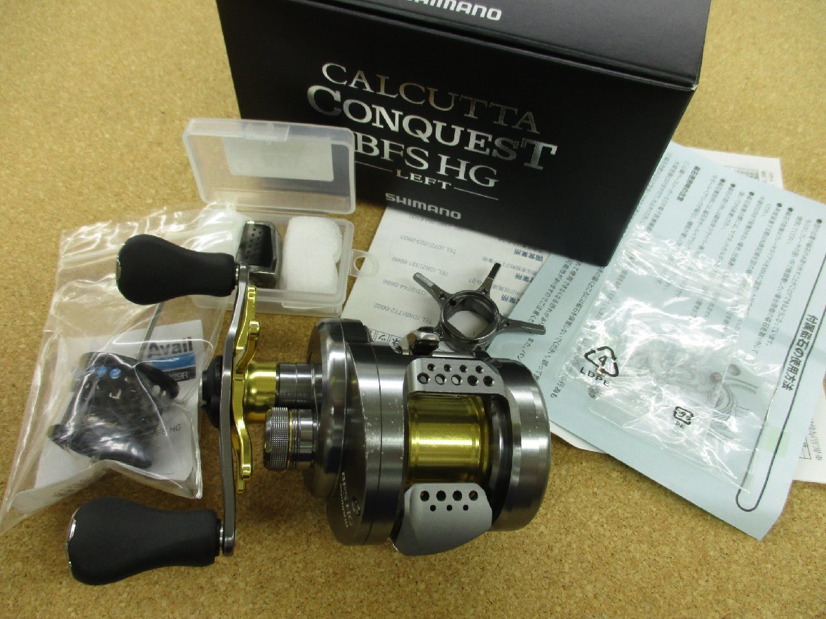 〇ＵＳＥＤ〇〇リール６４〇１７カルカッタコンクエスト　ＢＦＳ　ＨＧ　左　見逃しなく！シマノ