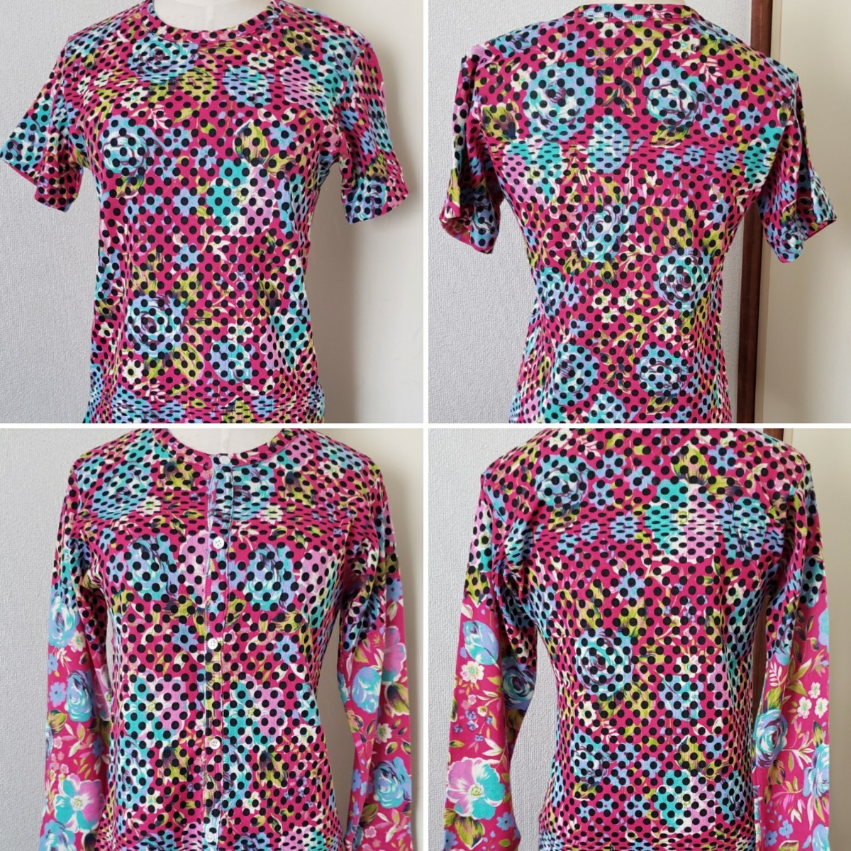 COMME des GARCONS★コム・デ・ギャルソン★カットソー★半袖Tシャツ＋長袖カーディガン★ヴィンテージ