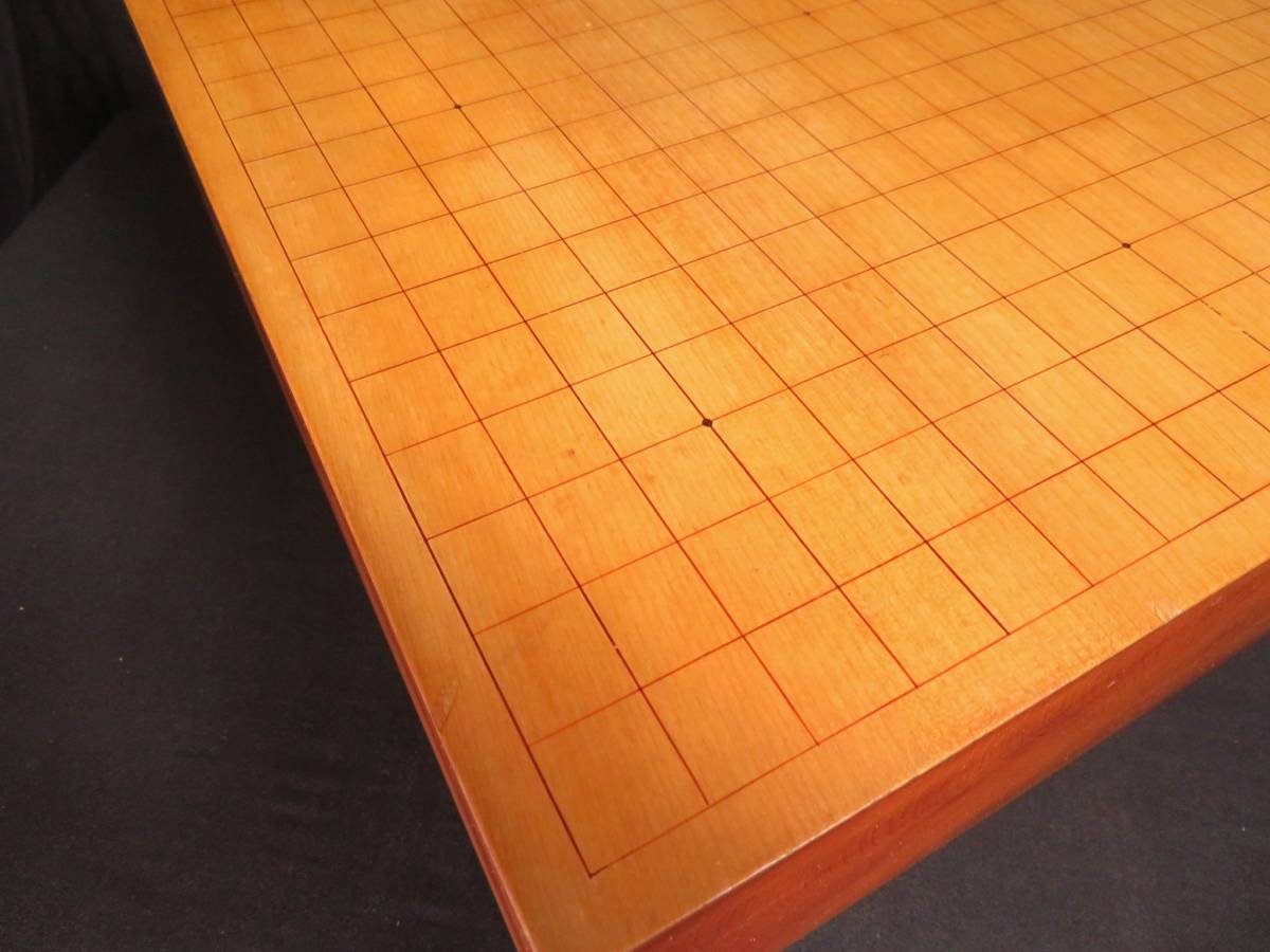 本榧 五寸二分 15.6cm 天柾 脚付き 碁盤 14.5㎏ 桐盤