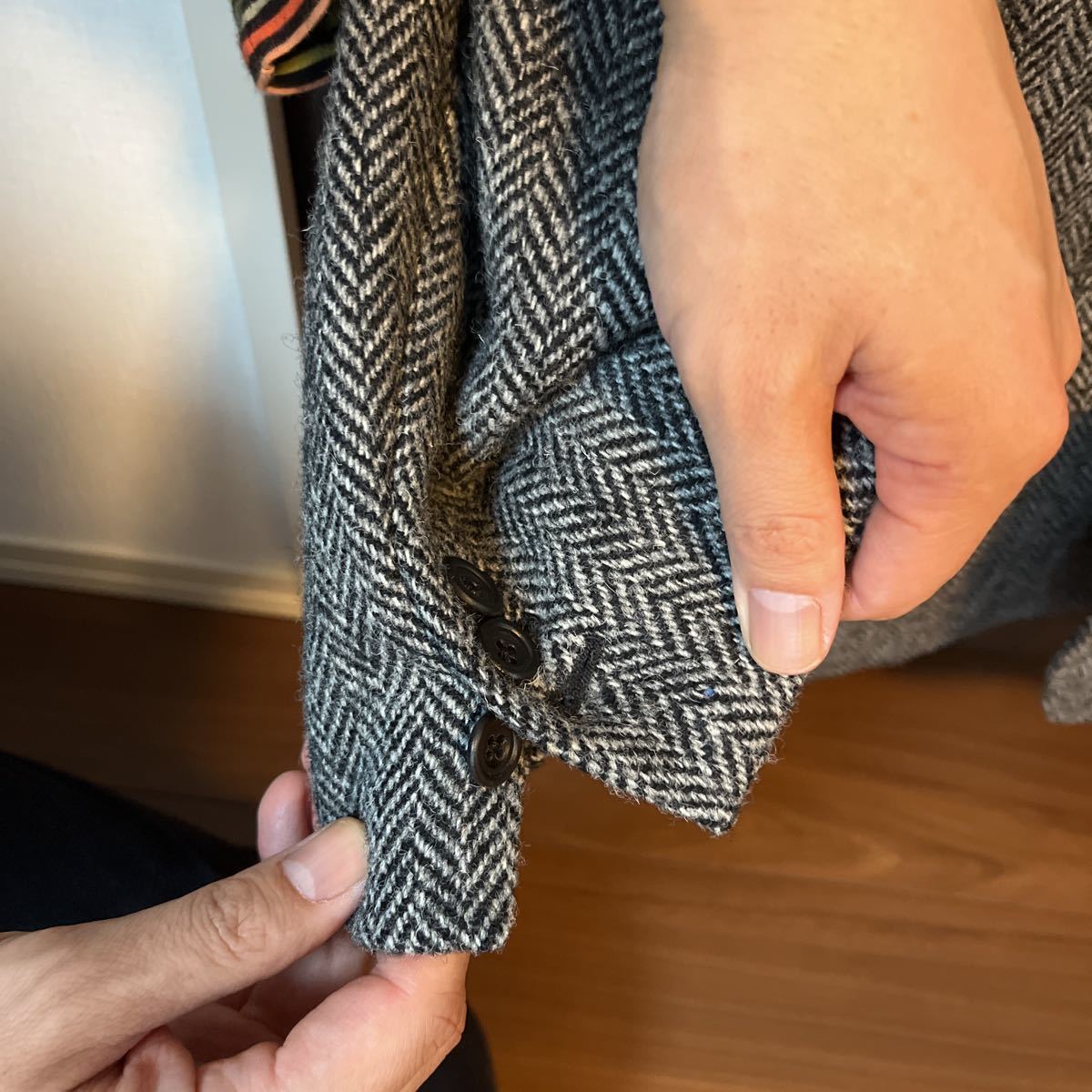 Harris Tweed ハリスツイード ブラウン 3B テーラードジャケット