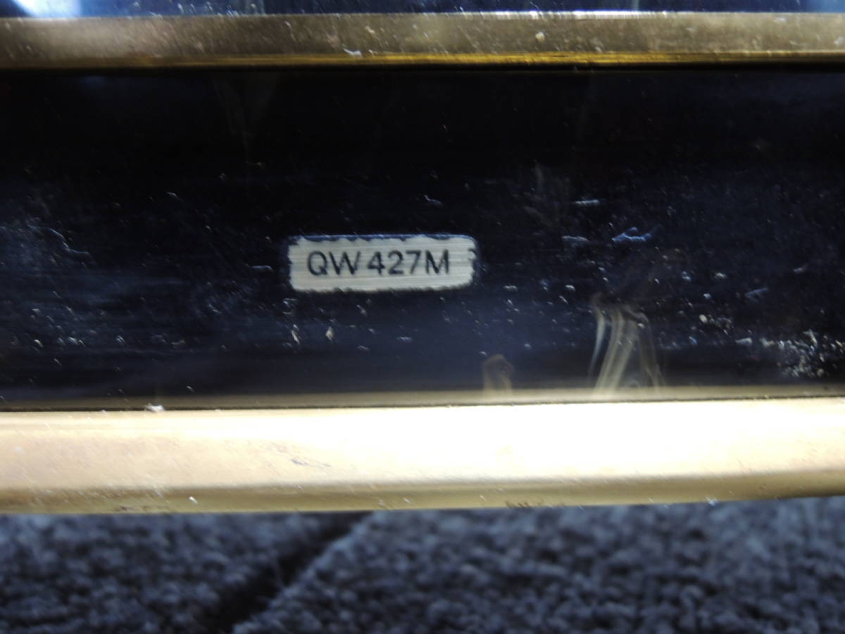 ☆SEIKO セイコー QW427M クオーツ 豪華絢爛 置時計 宮殿造り 回転振子